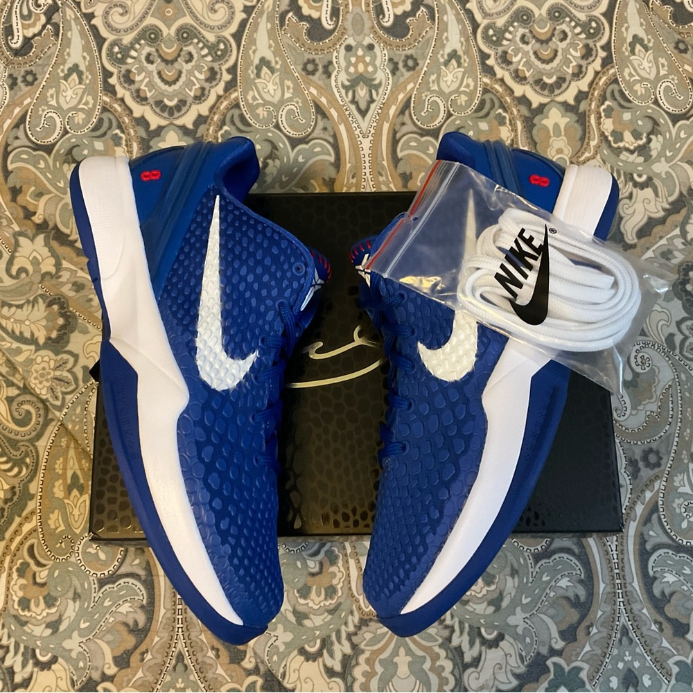 New Nike Kobe VI 6 Porto LA Dodgers GS FV9676-400 Sz Youth 7Y Women’s 8.5